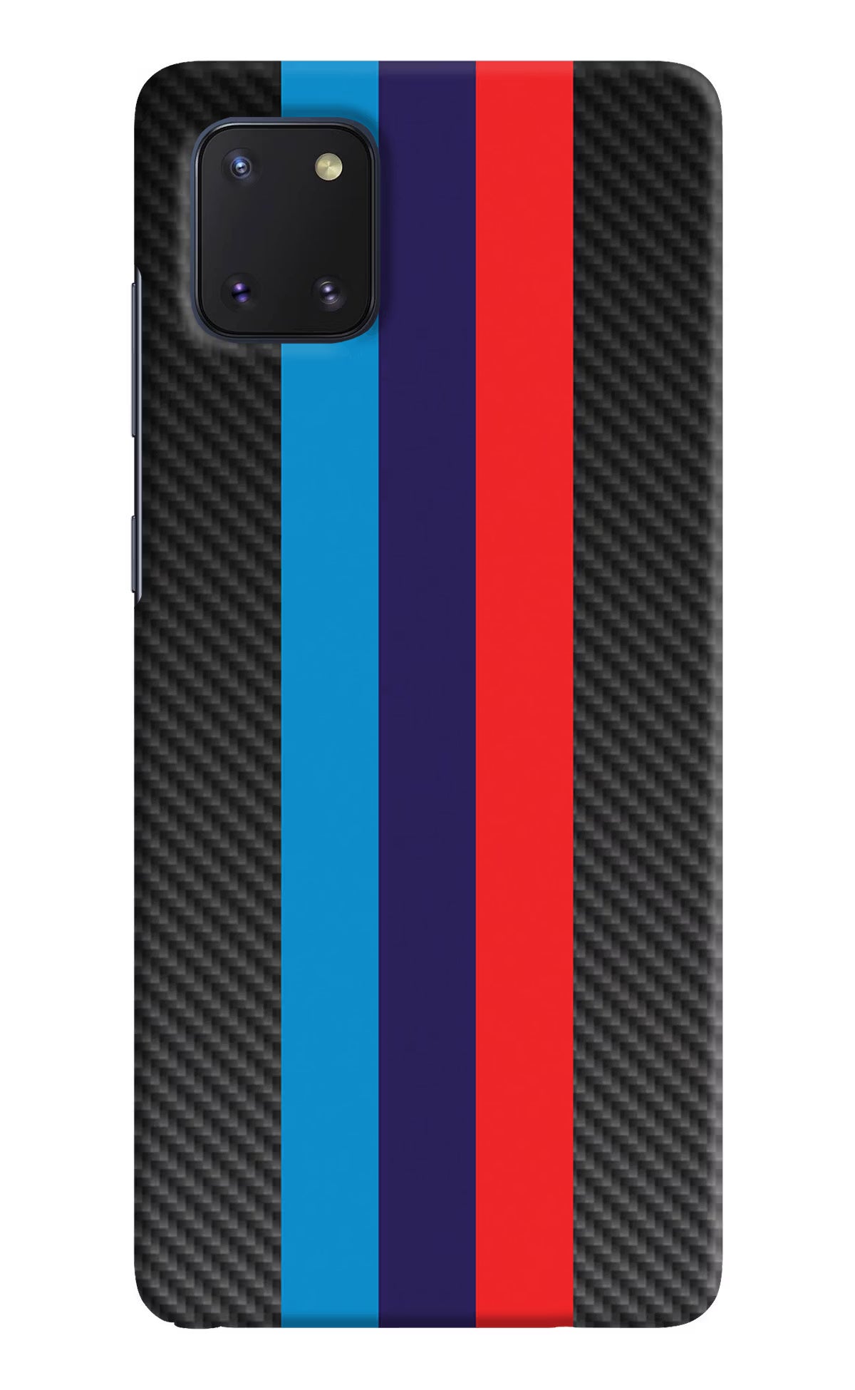 BMW Stripes Pattern Samsung Note 10 Lite Hard Case Back Cover by Casekaro