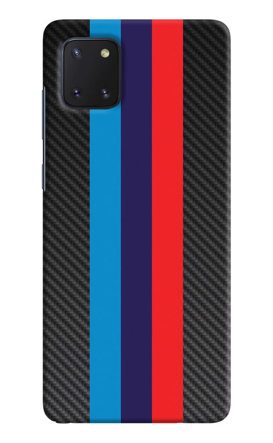 BMW Stripes Pattern Samsung Note 10 Lite Hard Case Back Cover by Casekaro
