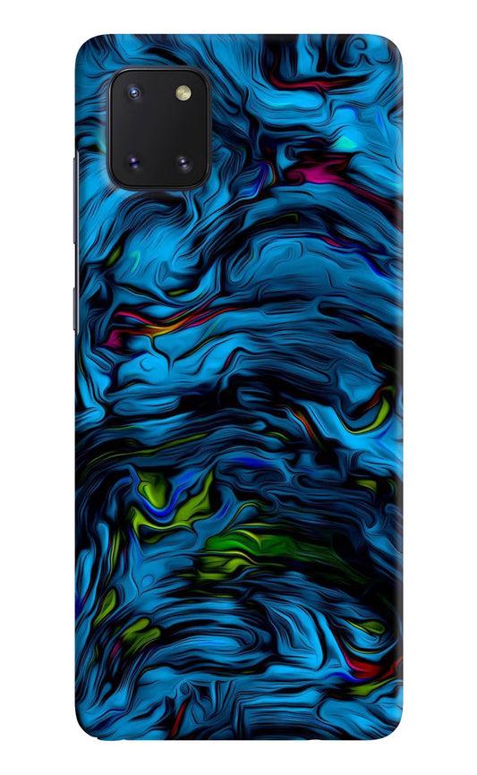 Dark Blue Abstract Samsung Note 10 Lite Hard Case Back Cover by Casekaro