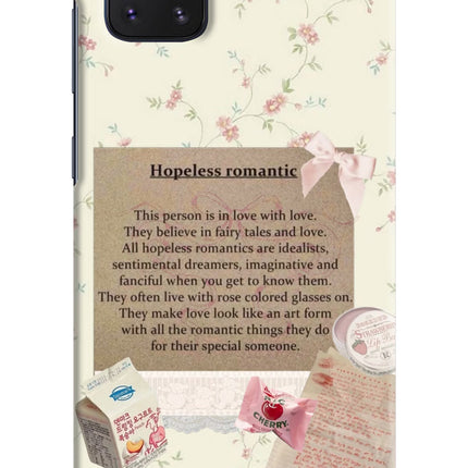 Hopeless Romantic Samsung Note 10 Lite Hard Case Back Cover by Casekaro