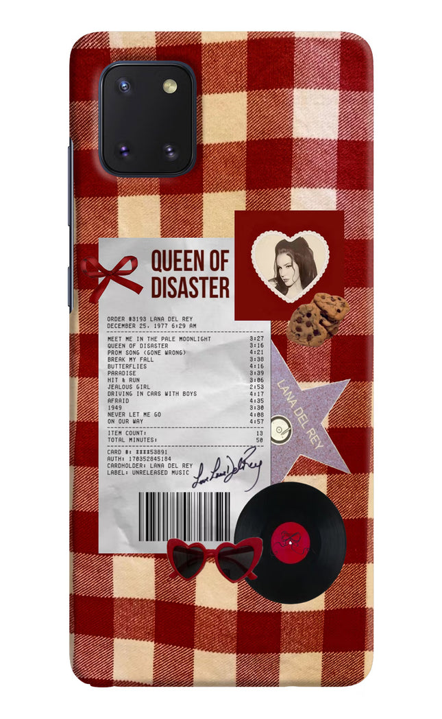 Queen of Disaster Samsung Note 10 Lite Hard Case Back Cover by Casekaro
