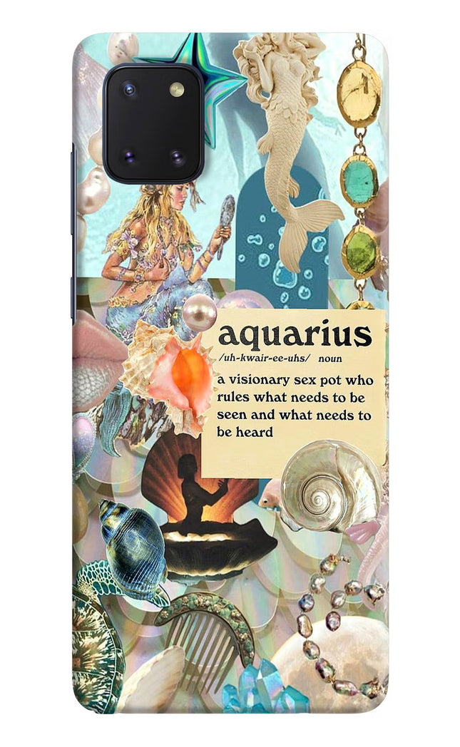 Aquarius Zodiac Samsung Note 10 Lite Hard Case Back Cover by Casekaro