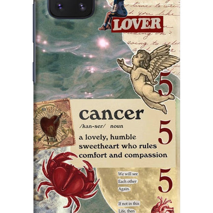 Cancer Zodiac Samsung Note 10 Lite Hard Case Back Cover by Casekaro