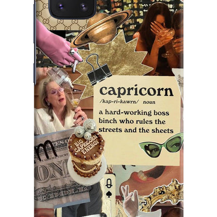 Capricorn Zodiac Samsung Note 10 Lite Hard Case Back Cover by Casekaro