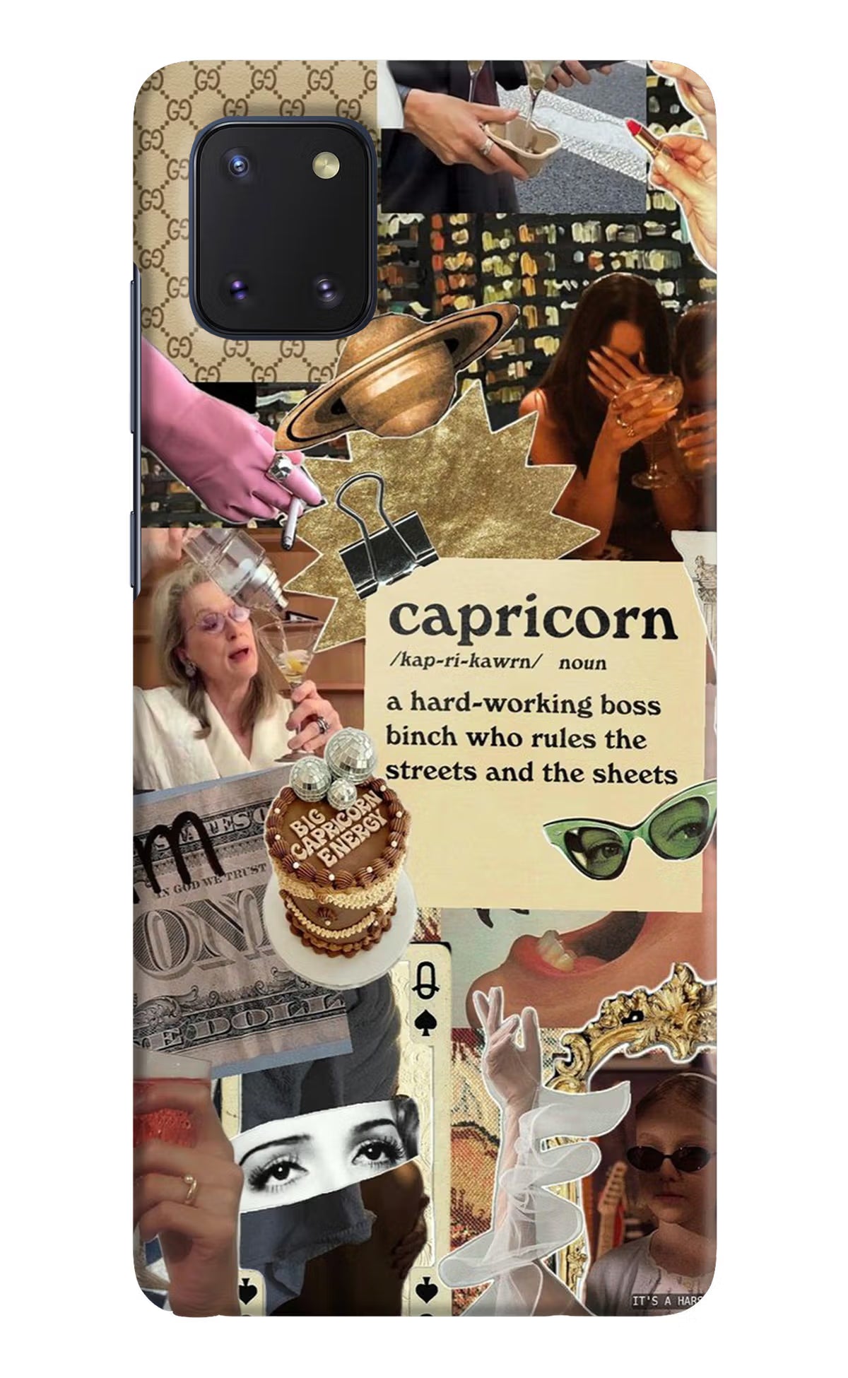 Capricorn Zodiac Samsung Note 10 Lite Hard Case Back Cover by Casekaro