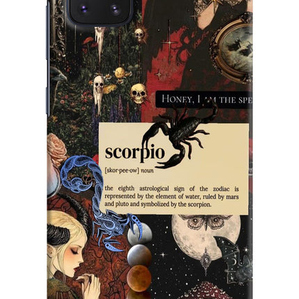 Scorpio Zodiac Samsung Note 10 Lite Hard Case Back Cover by Casekaro