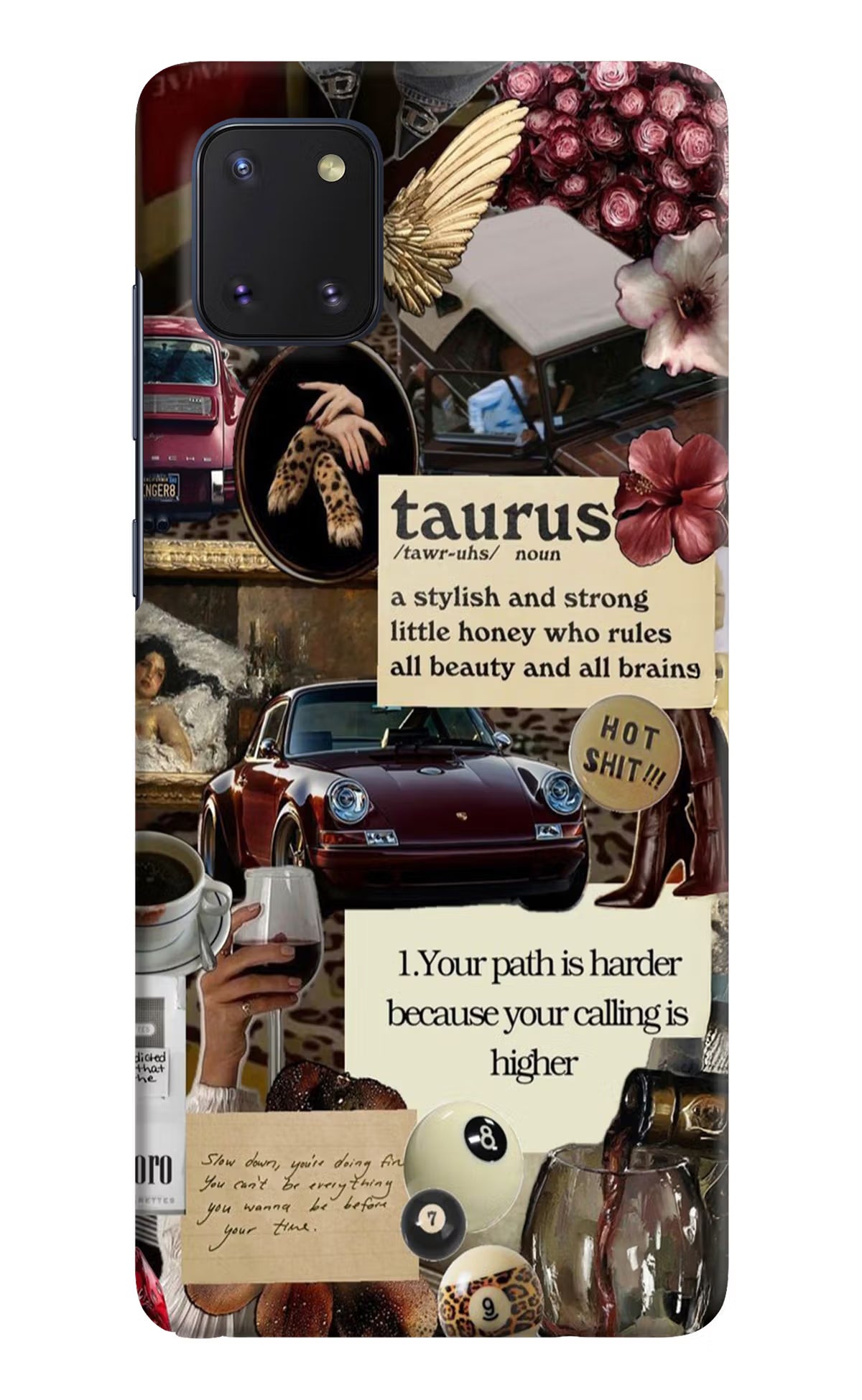 Taurus Zodiac Samsung Note 10 Lite Hard Case Back Cover by Casekaro