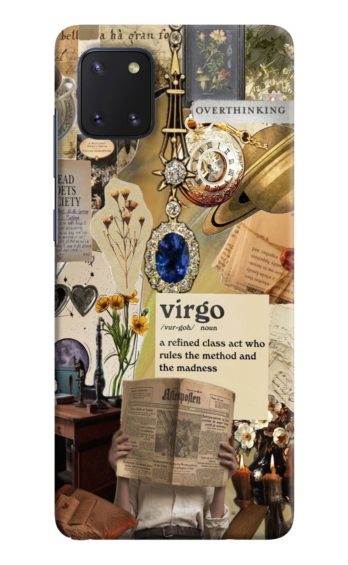 Virgo Zodiac Samsung Note 10 Lite Hard Case Back Cover by Casekaro