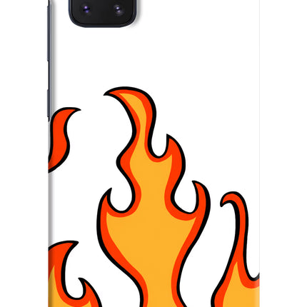 Fired Up – White Samsung Note 10 Lite Hard Case Back Cover by Casekaro