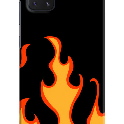 Fired Up – Black Samsung Note 10 Lite Hard Case Back Cover by Casekaro