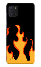 Fired Up – Black Samsung Note 10 Lite Hard Case Back Cover by Casekaro