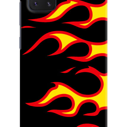 Side Sweep Flames Samsung Note 10 Lite Hard Case Back Cover by Casekaro