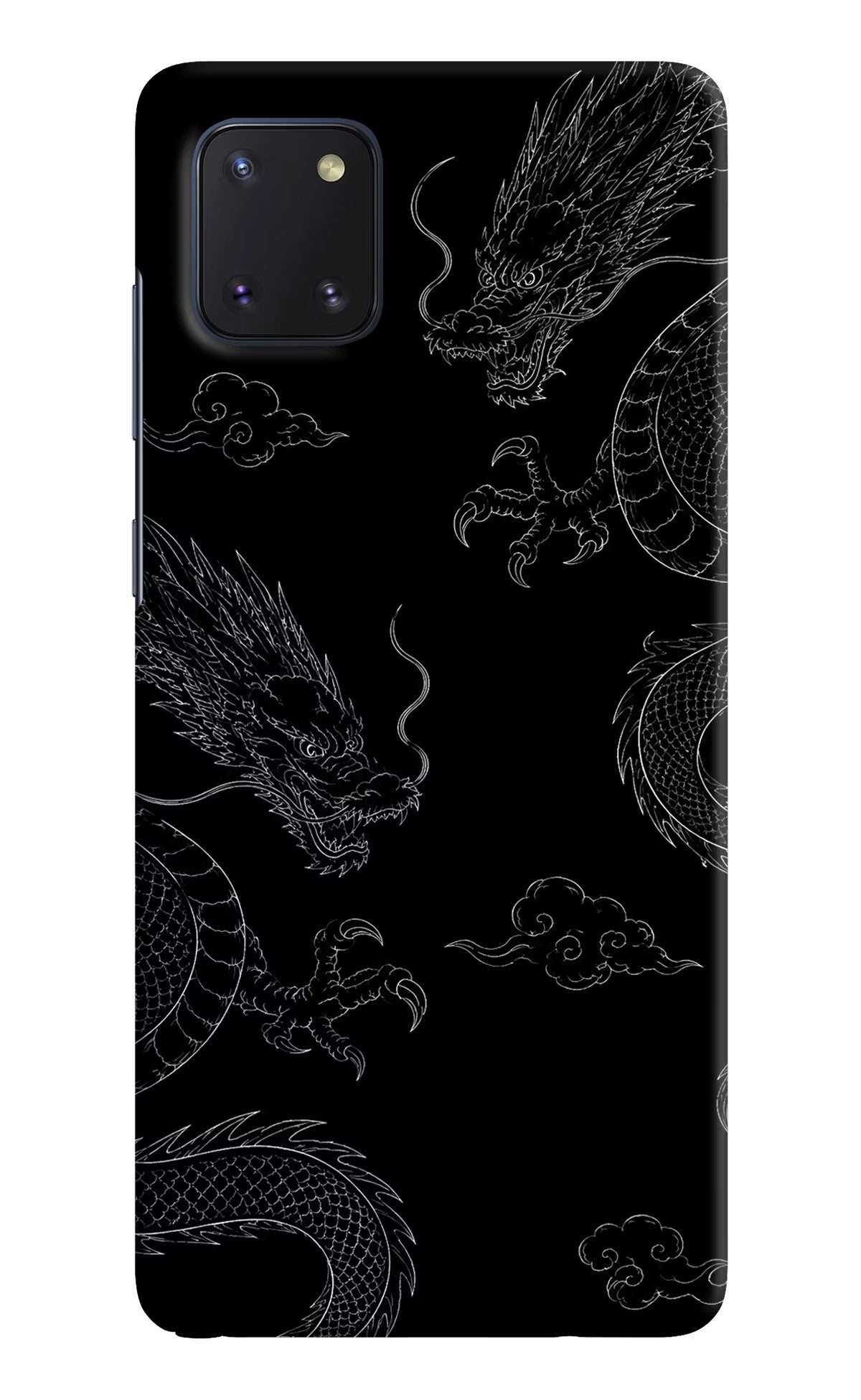 Twin Dragons Samsung Note 10 Lite Hard Case Back Cover by Casekaro