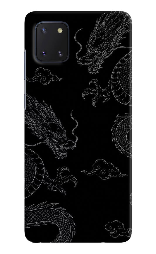 Twin Dragons Samsung Note 10 Lite Hard Case Back Cover by Casekaro