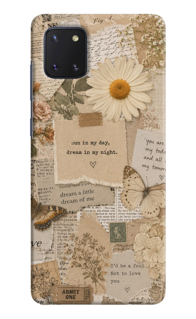 Vintage case Samsung Note 10 Lite Hard Case Back Cover by Casekaro