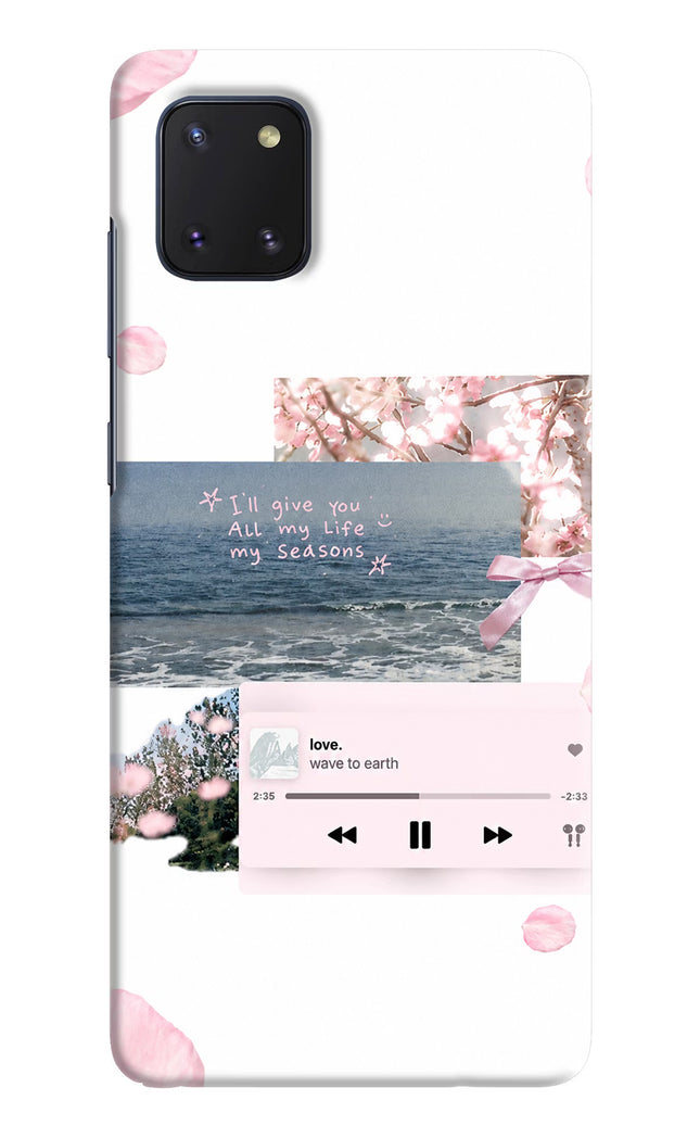 Wave to earth Samsung Note 10 Lite Hard Case Back Cover by Casekaro