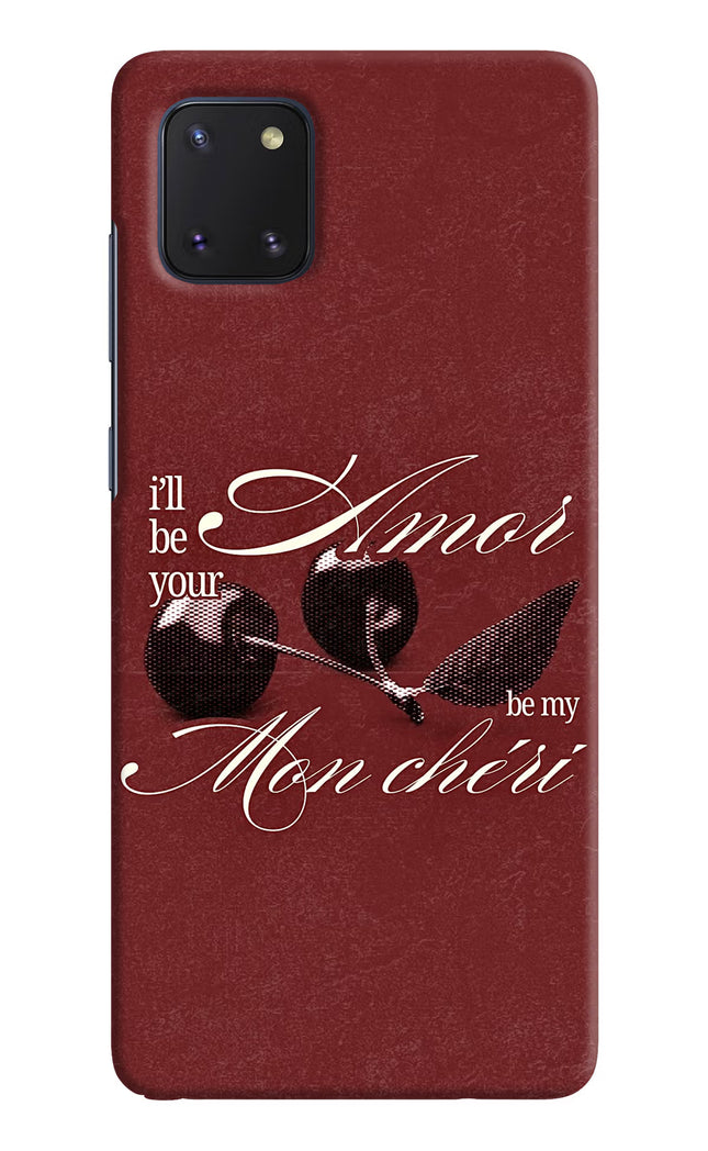 Velvet Cherry Samsung Note 10 Lite Hard Case Back Cover by Casekaro