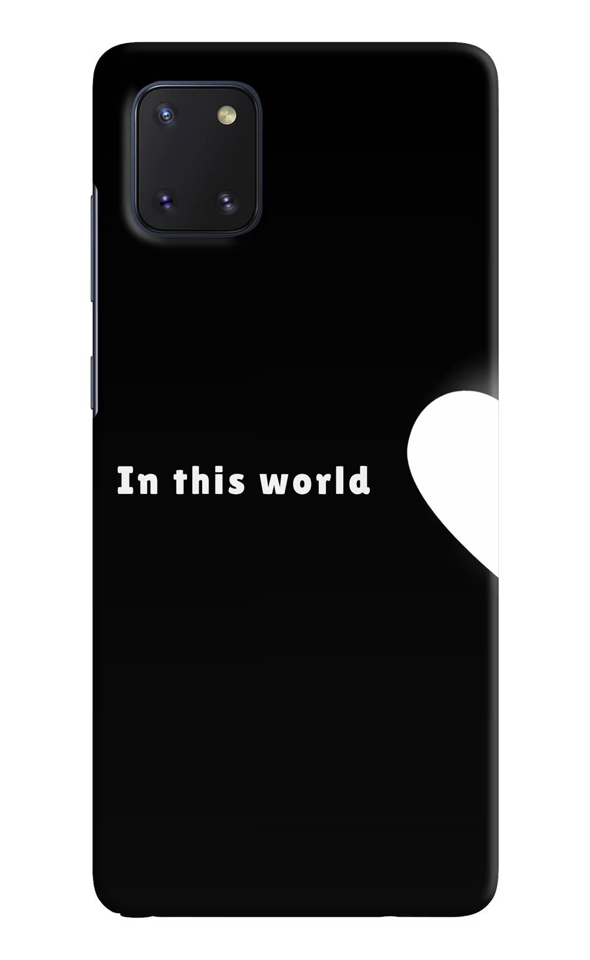 This World Samsung Note 10 Lite Hard Case Back Cover by Casekaro
