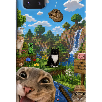 Minecraft Cat Chaos Samsung Note 10 Lite Hard Case Back Cover by Casekaro