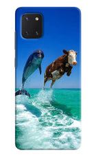 Dolphin vs Cow Samsung Note 10 Lite Hard Case Back Cover by Casekaro