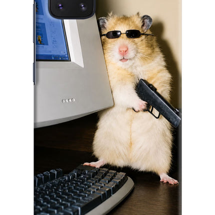 Hacker Hamster Samsung Note 10 Lite Hard Case Back Cover by Casekaro