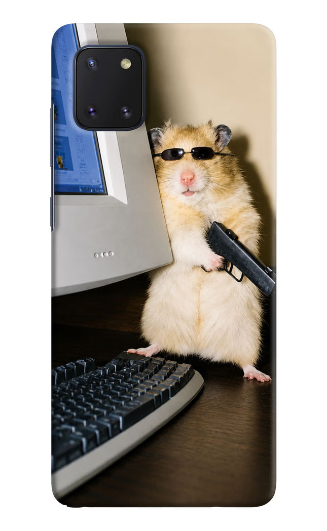 Hacker Hamster Samsung Note 10 Lite Hard Case Back Cover by Casekaro
