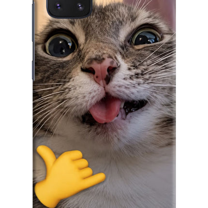 Silly Cat Call Samsung Note 10 Lite Hard Case Back Cover by Casekaro