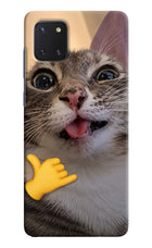 Silly Cat Call Samsung Note 10 Lite Hard Case Back Cover by Casekaro