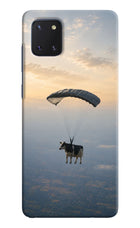 Skydiving Cow Samsung Note 10 Lite Hard Case Back Cover by Casekaro