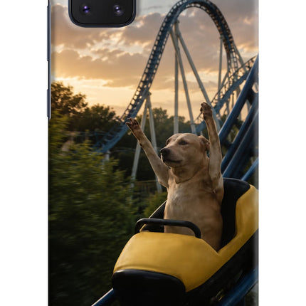 Rollercoaster Dog Samsung Note 10 Lite Hard Case Back Cover by Casekaro