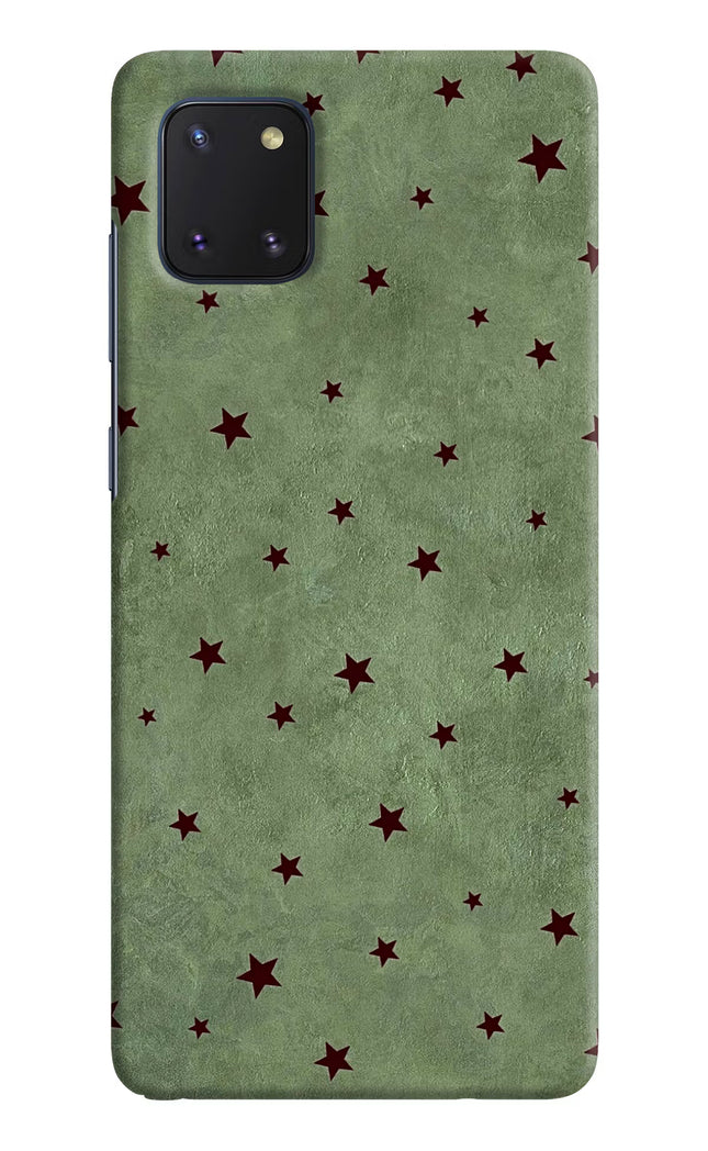 Green Stars Samsung Note 10 Lite Hard Case Back Cover by Casekaro
