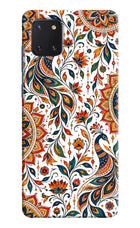 White Mayura Samsung Note 10 Lite Back Cover