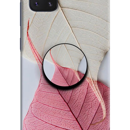 White Pink Leaf Samsung Note 10 Lite Pop Case by Casekaro