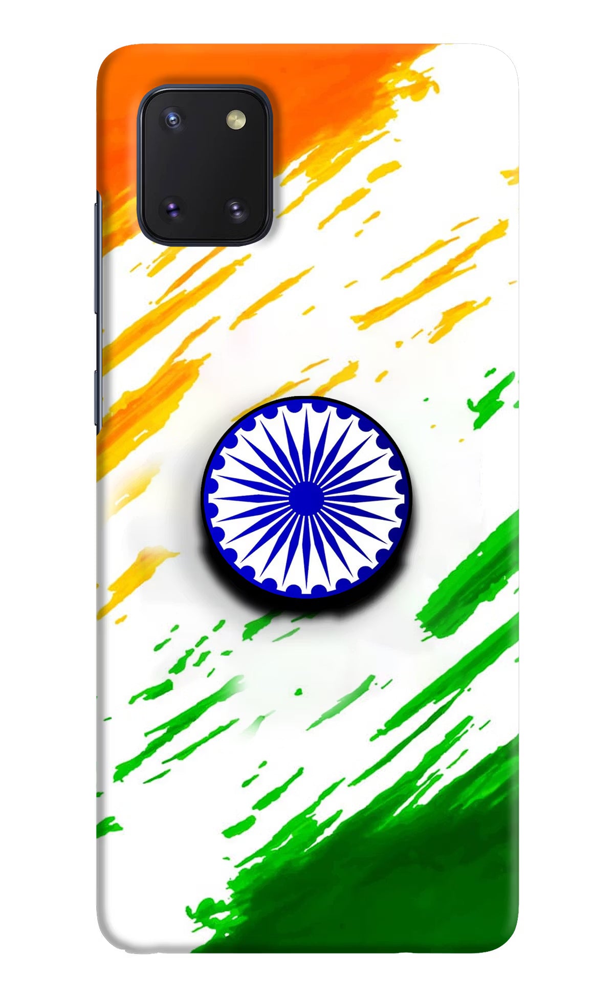Indian Flag Ashoka Chakra Samsung Note 10 Lite Pop Case by Casekaro