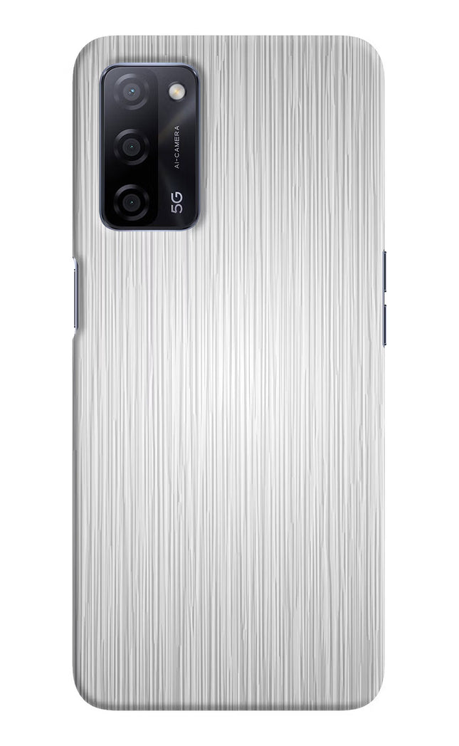 Wooden Grey Texture Oppo A53s 5G Hard Case Back Cover by Casekaro