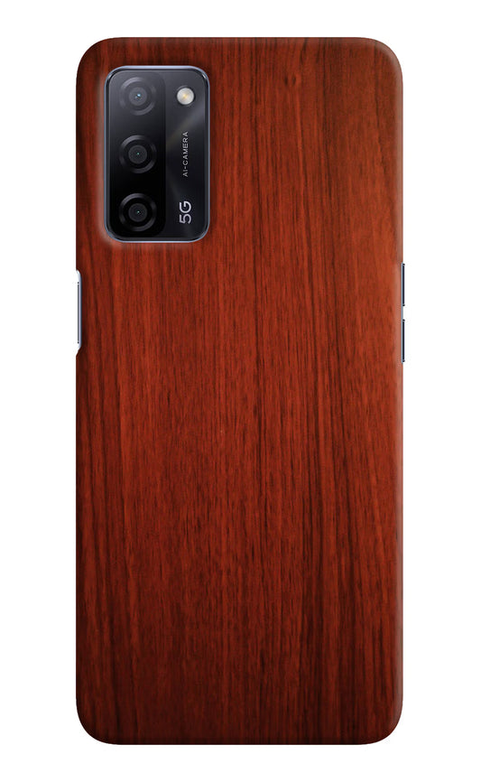 Wooden Plain Pattern Oppo A53s 5G Hard Case Back Cover by Casekaro