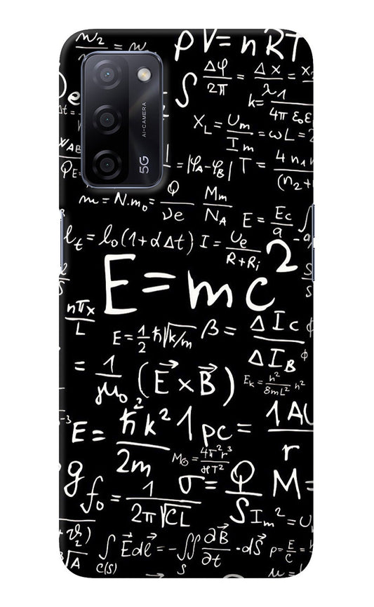 Physics Albert Einstein Formula Oppo A53s 5G Back Cover