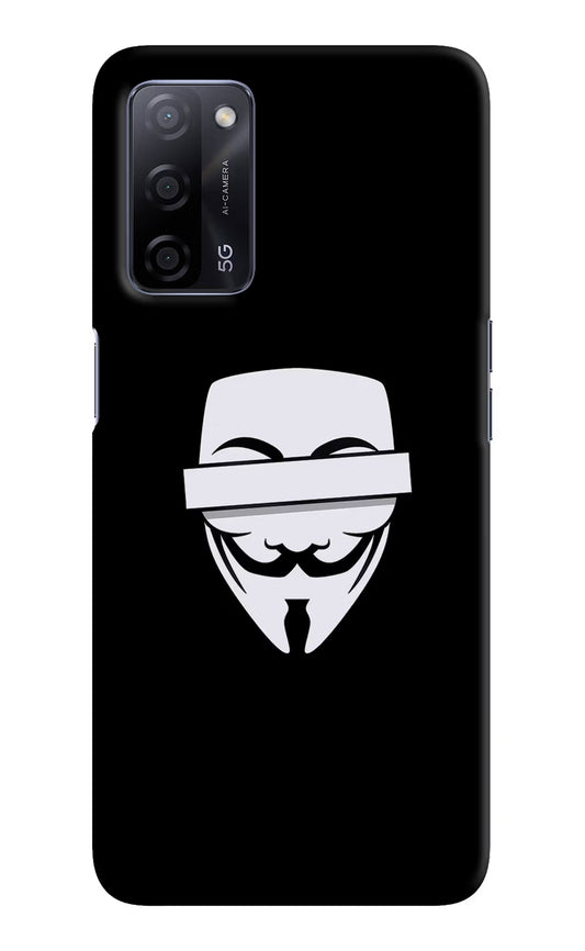 Anonymous Face Oppo A53s 5G Hard Case Back Cover by Casekaro