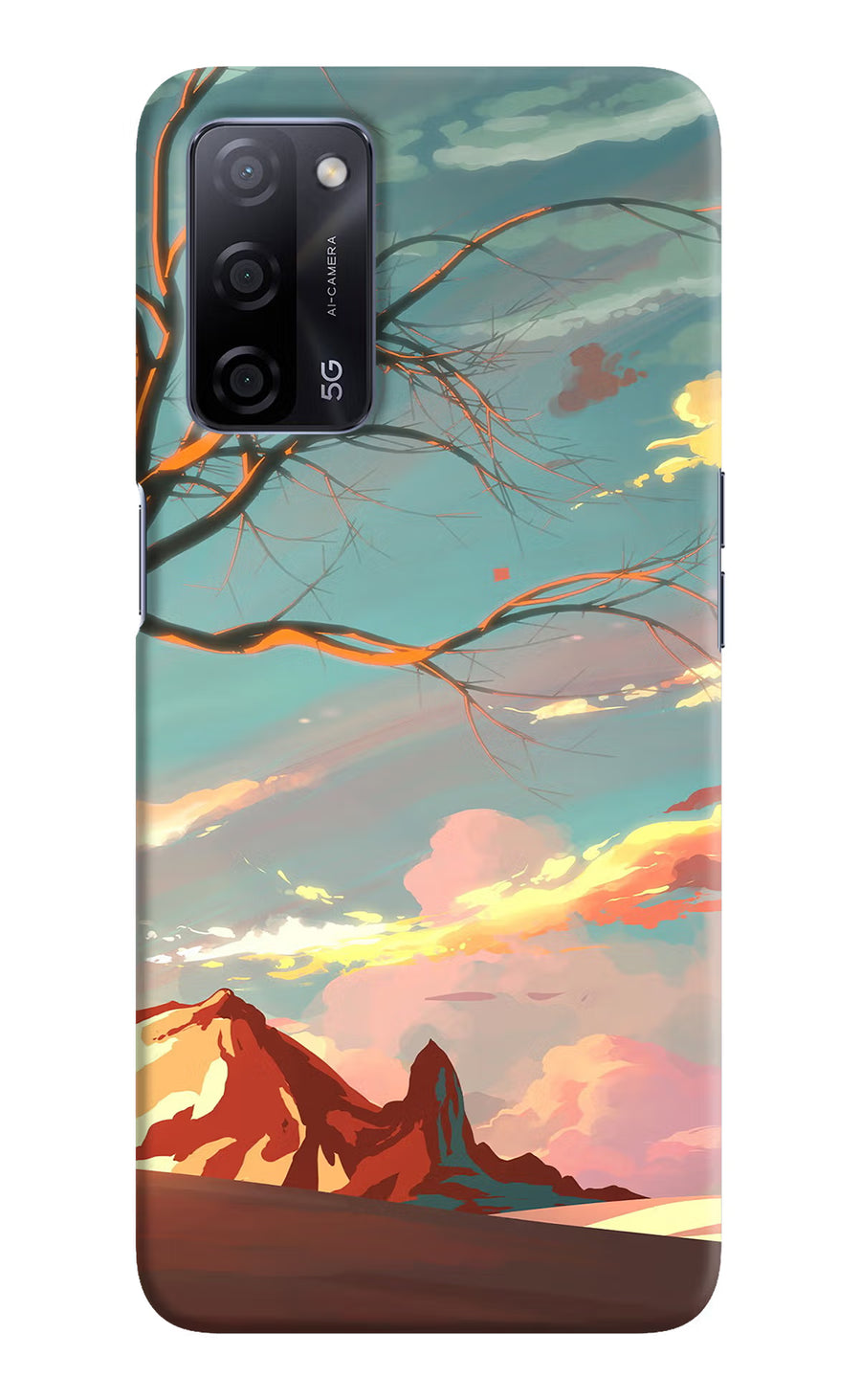Scenery Oppo A53s 5G Back Cover, Hard case