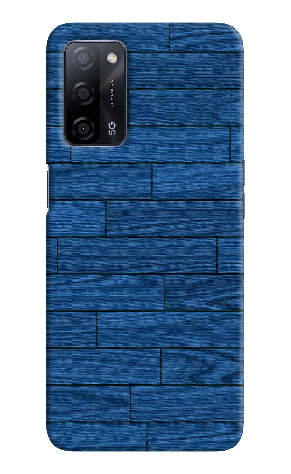 Wooden Texture Oppo A53s 5G Hard Case Back Cover by Casekaro