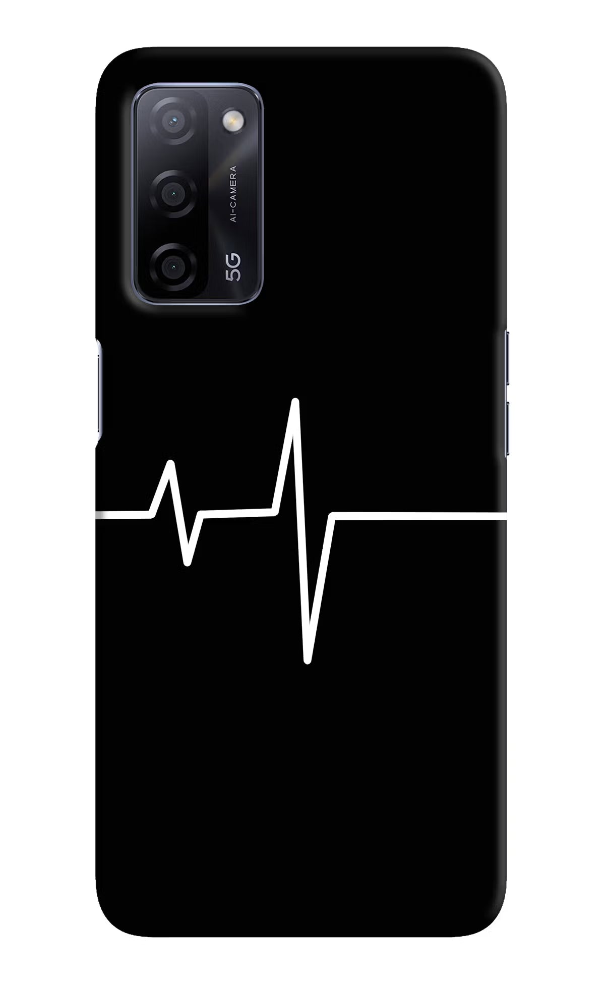 Heart Beats Oppo A53s 5G Hard Case Back Cover by Casekaro