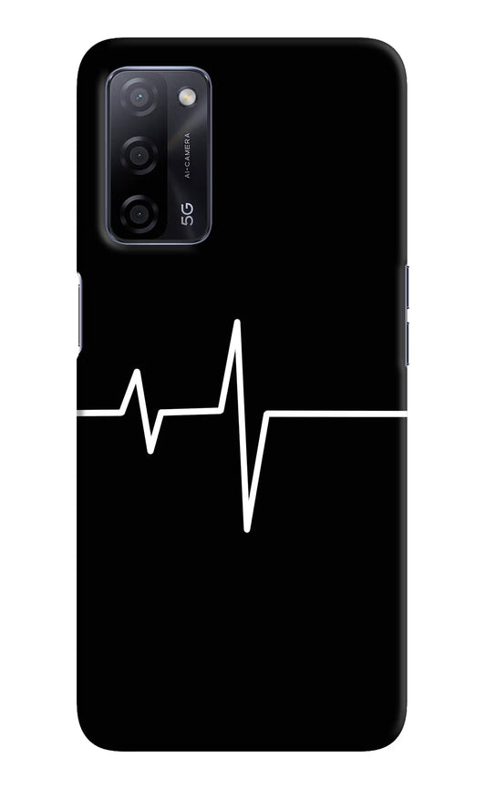 Heart Beats Oppo A53s 5G Hard Case Back Cover by Casekaro