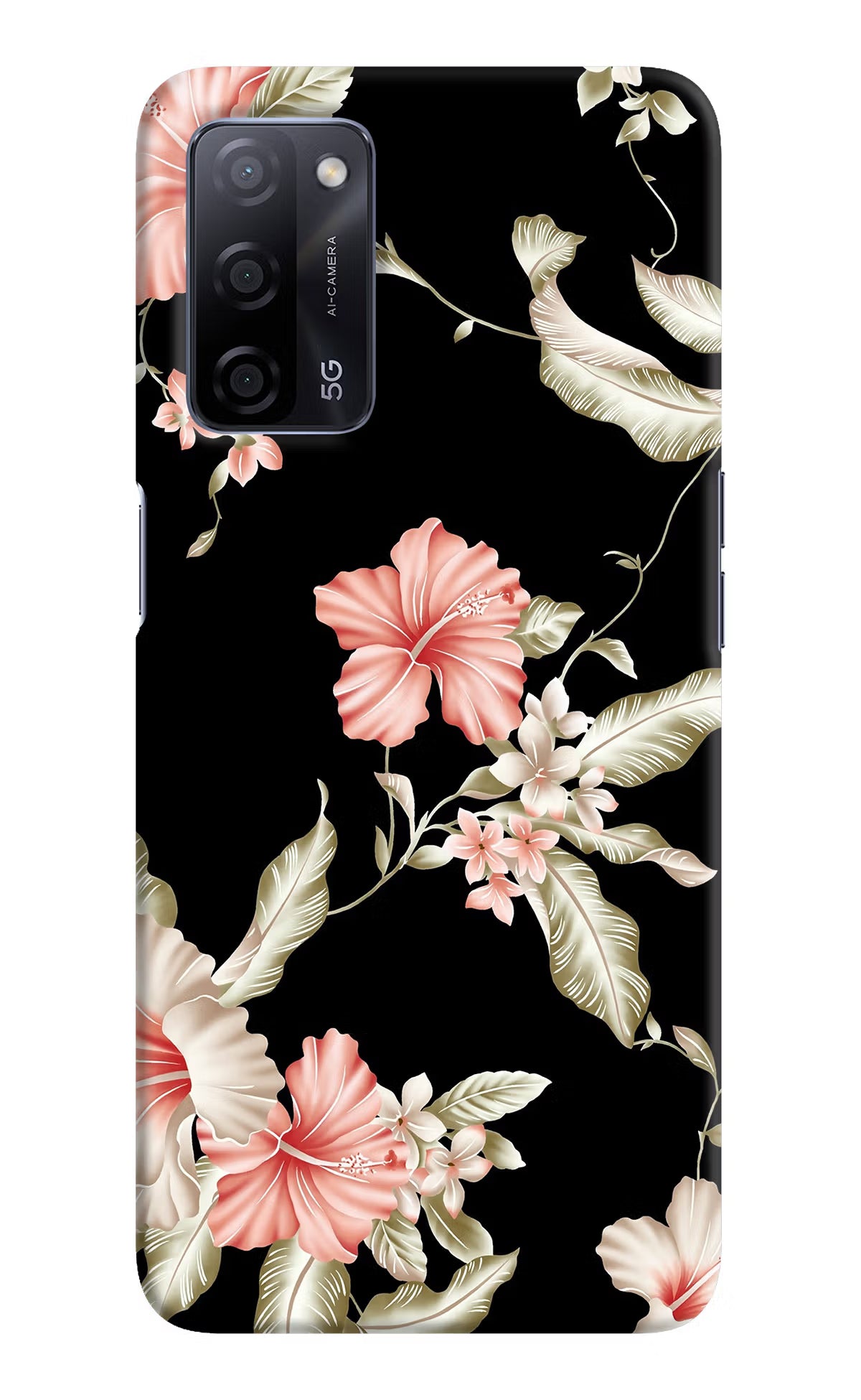 Flowers Oppo A53s 5G Hard Case Back Cover by Casekaro
