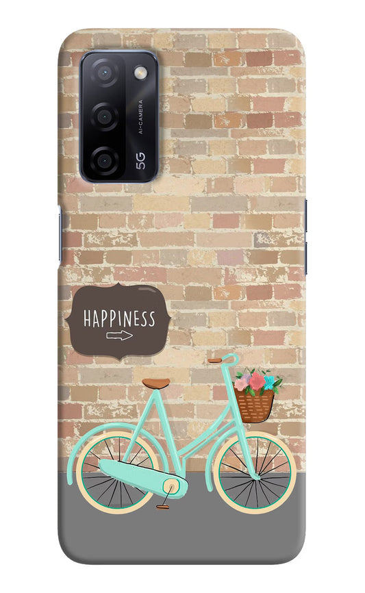Happiness Artwork Oppo A53s 5G Hard Case Back Cover by Casekaro