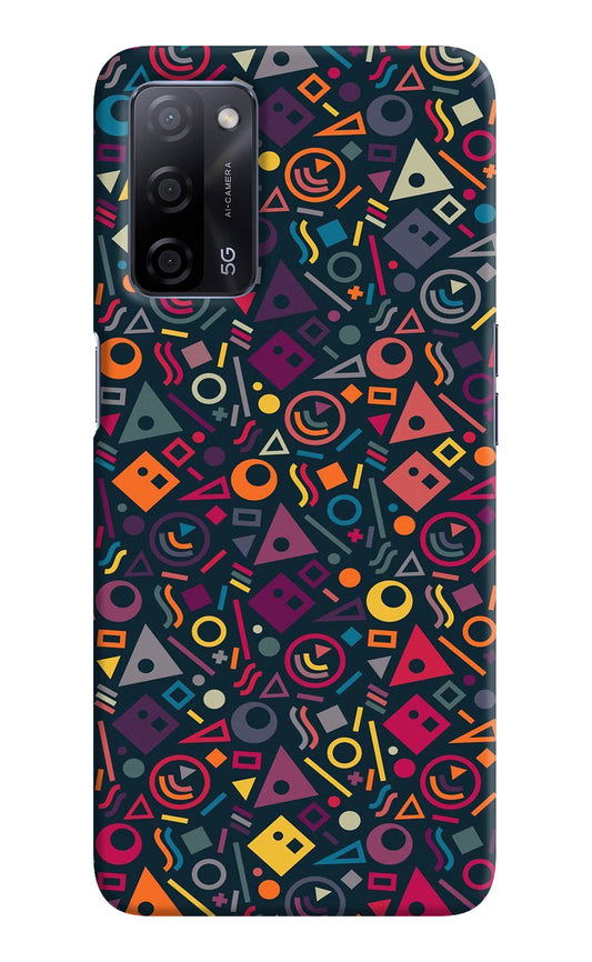 Geometric Abstract Oppo A53s 5G Hard Case Back Cover by Casekaro