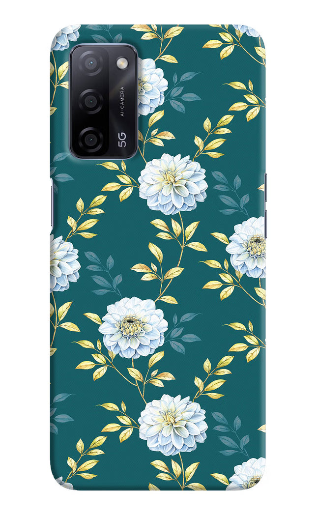 Flowers Oppo A53s 5G Hard Case Back Cover by Casekaro
