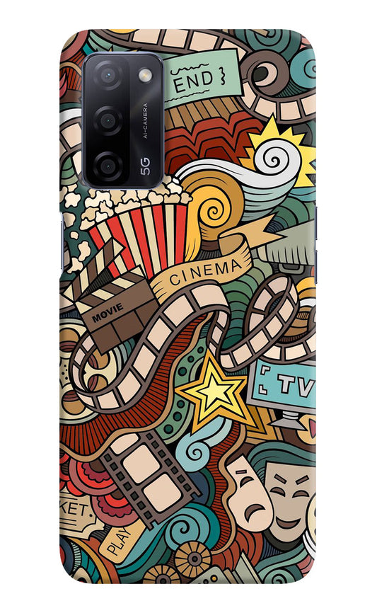 Cinema Abstract Oppo A53s 5G Hard Case Back Cover by Casekaro
