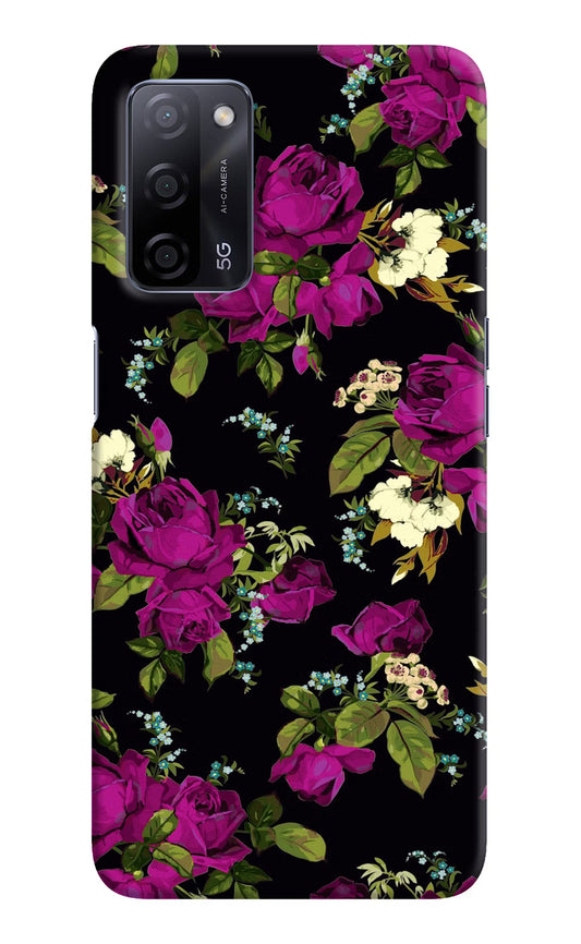 Flowers Oppo A53s 5G Hard Case Back Cover by Casekaro