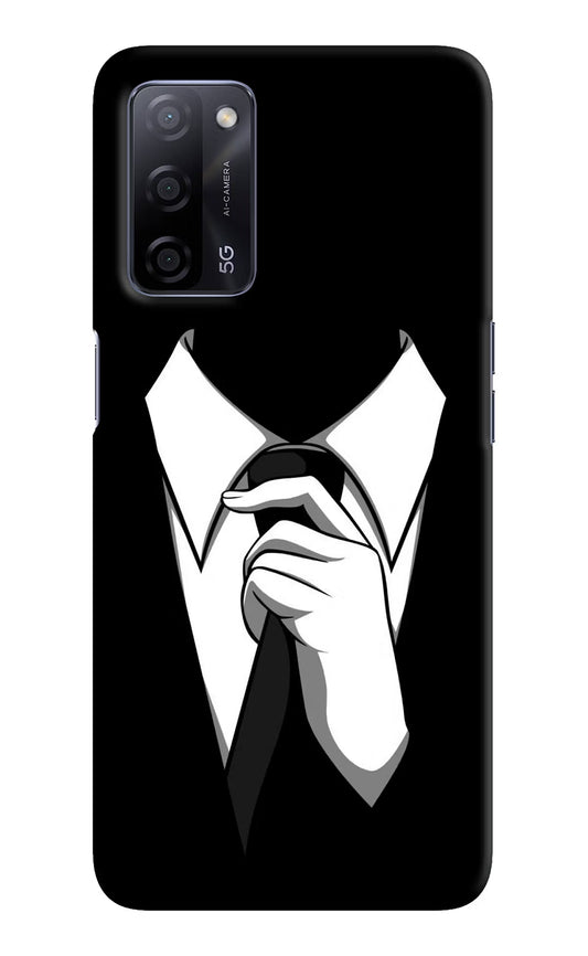 Black Tie Oppo A53s 5G Hard Case Back Cover by Casekaro