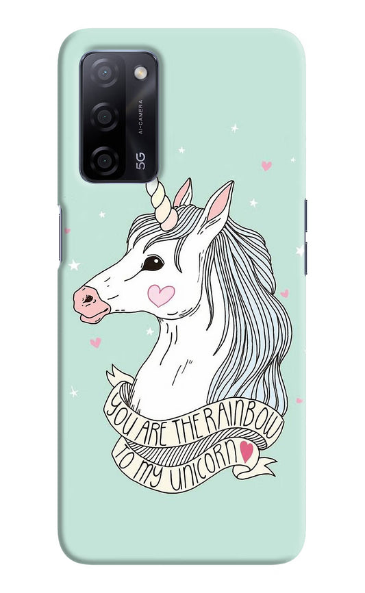 Unicorn Wallpaper Oppo A53s 5G Hard Case Back Cover by Casekaro